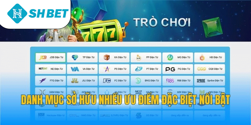 Danh mục sở hữu nhiều ưu điểm đặc biệt nổi bật